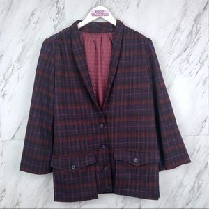 Vintage Givenchy Plaid Blazer